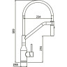 Смеситель для кухни GAPPO G4098-19, оружейная сталь