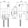 Смеситель с гигиеническим душем GAPPO G17-6 G7217-16 черный
